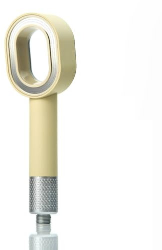 Julymoda Duschkopf mit Filter, 3 in 1 Handbrausen mit Reinigungsbürsten/Schwamm, Massage Hochdruck Wassersparend Duschkopf Set für Hartes Wasser (Beige)