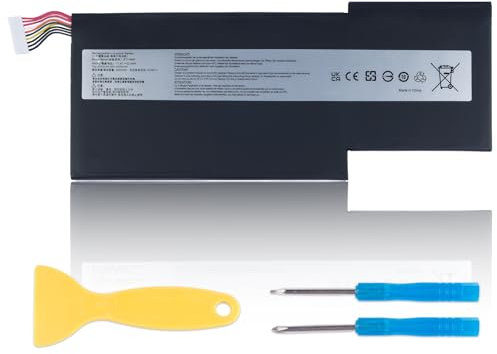 BTY-M6K Batteria Compatibile con MSI Stealth Pro GF63 GF65 GF75 GS63VR GS73VR 7RG 7RG-005 Thin 8RB 8RC 8RD 8RD-031TH 8RC 8RF 8SC Thin WS63 8SK WP65 WF65 WF75 MS-16K3 MS-17B4 MS-16R1 MS-16W1