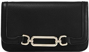Fiorelli Women's Emilia Hardware Clutch, Evening Bag | Stylish Handbag with Crossbody Strap, Faux Leather
