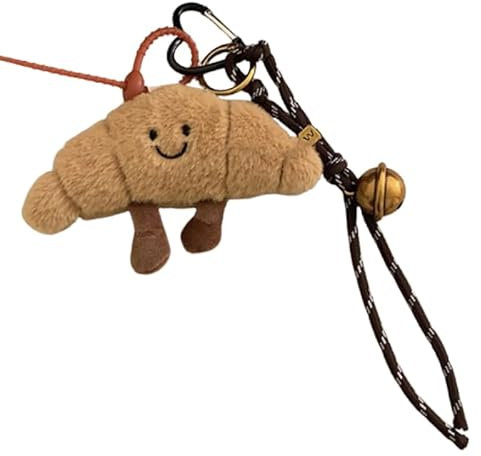 Croissant Plüsch tier Süßes Croissant Brot Kissen Schöne Schlüssel ring Gefüllte Tiere Lustige weiche Lebensmittel Plüschtiere Spielzeug gefüllte Spielzeug Squish-y Plüschtiere für Jungen & Mädchen
