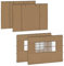 VONROC - Paroi Latérale Tonnelle 3x3 - pour Tente de Jardin - Camping - Réception Easy-Up Premium PT501XX - PVC Imperméable - Protection UV 50+ - 2 Panneaux Pleins - 2 Panneaux A Fenêtres - Beige