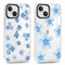 ZhuoFan 2 Stück Handyhülle für iPhone 14/iPhone 13 6,1, Aesthetic 3D Blume Muster Design Weiss Hülle Durchsichtig Silikon TPU Dünne Bumper Mädchen Junge Stoßfestes Cute Schutzhülle, 08