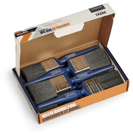 Hamilton For The Trade 10 Paint Brush Big Box of Brushes Set