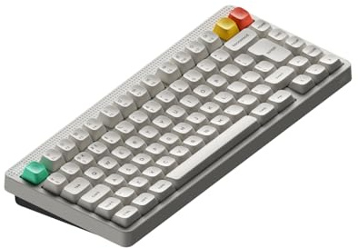 nuphy Node75 Wireless Mechanical Keyboard (UK Layout) | 75% Hot Swappable Custom Keyboard, 82 Keys Computer Gaming Keyboards, Supports Touch Gestures,Bluetooth/2.4GHz/USB-C