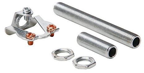 Kopp 344800081 – Set per appendere lampade, con 2 tubi filettati (30 e 80 mm) e 2 dadi M10 x 1