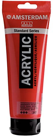 Amsterdam Standard Series Acrylique Tube 250 ml Rouge Transparent Moyen 317 (17123170)