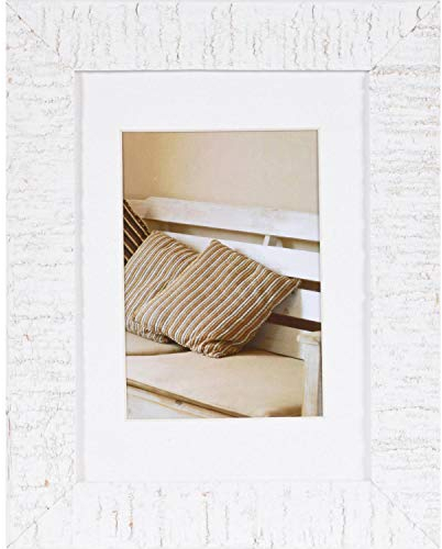 Henzo Driftwood Bilderrahmen, Holz, weiss, 13x18 cm