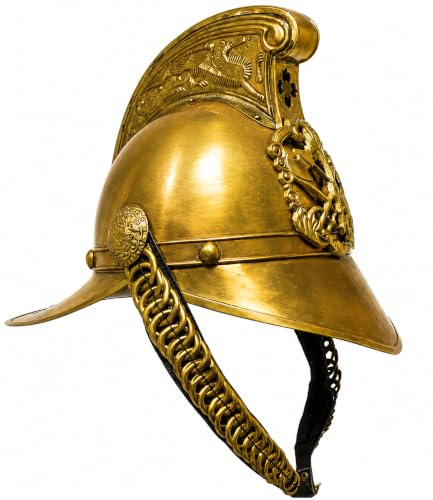 Antik British Feuerwehr Helm – Hand Made Messing Replica