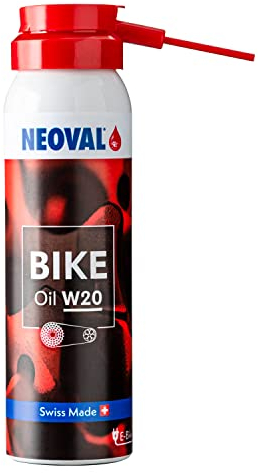 NEOVAL BIKE-OIL W20 (100ml) Fahrrad Öl Spray • Schmieröl für Federgabel, Kette, Schaltung • Multifunktionsöl Spray, Kettenöl & Gabelöl