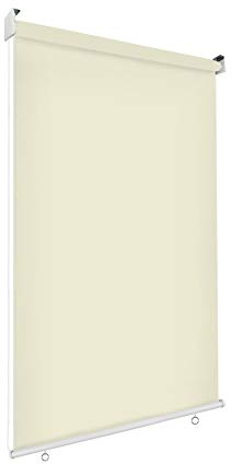 Sonnenschutz Rollo Aussenrollo Sichtschutz Balkon creme 140x140cm 302660214-VH