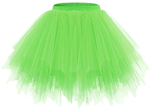 Bridesmay Tutu Femmes Jupe Tulle Jupe 50's Court Ballet Dance Dress Underdress Cosplay Crinoline Jupon pour Rockabilly Dress