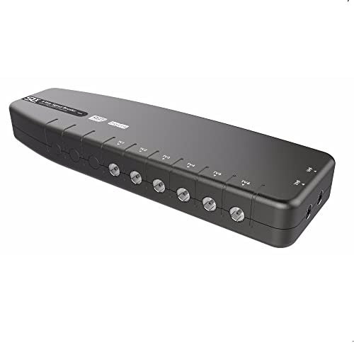 Signal Booster, SLx TV Amplifier 6 Output 27823BMR - Improve Picture Quality and Channel Reception - Boost Your HD TV/FM/DAB Signal. 6 Way - For HD and Freeview, Grey
