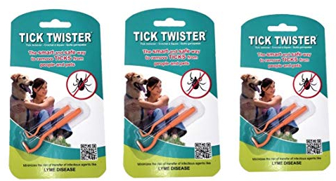 Tick Twister 00100-O Triple Tick Remover Small and Large, Orange, Three Zeckentwister Zeckenentferner klein und groß, DREI Sets