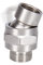 NearMoon Duschkopf-Schwenkkugel-Adapter – massives Messing, Duschanschluss, Kugelgelenk, verstellbar, Universal-Duscharm-Verlängerungskomponente (gebürstetes Nickel)