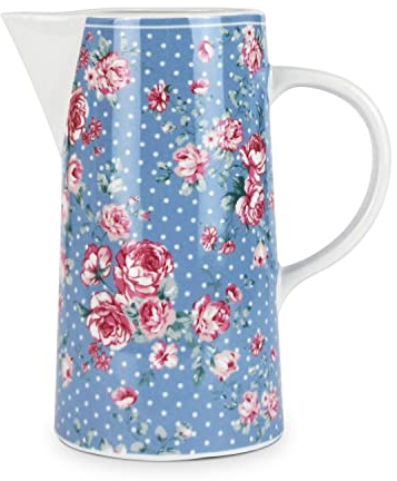 Isabelle Rose Krug aus Porzellan Shabby Chic Retro Karaffe Julia Fiori 1L 5149