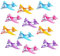 12x Styroporflieger im Einhorn Form, Kindergeburtstag Mitgebsel Set für Mädchen, Wurfgleiter Mitbringsel von Party Pack™