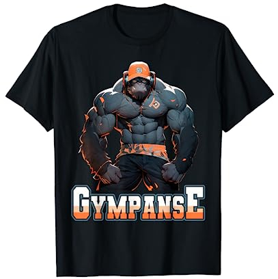 Gympanse Bodybuilding Kraftsport lustiges Fitness T-Shirt
