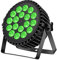 Ukfog 200W 18 LED Par Scheinwerfer 8CH Par LED Licht RGBW+DMX Strobe Sound Aktiv Modus LED Bühnenlichter Strahler Discolicht Partylicht für Hochzeit/Partys/Kirche/Club/DJ-Live-Show（1er-Pack）