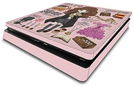 Head Case Designs Officially Licensed Harry Potter Hermione Pattern Graphics Vinyl Sticker Gaming Skin Decal Cover Compatible With Sony PlayStation 4 PS4 Slim Console