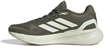 adidas Women's Runfalcon 5 Running Shoes, Olive strata/Ivory/Cloud White, 5 UK