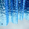 Ga-Geetopia Duschvorhang, kurze Größe, blaue Perle, 3D-Eva, B 183 x L 168 cm, leichter Kunststoff, Badezimmer-Duschvorhang mit rostfreien Metallösen, Magneten für kleine Duschkabinen, Badewannen