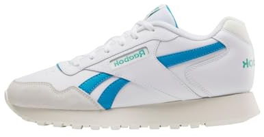 Reebok Mens Ventilator Signature Leather Fashion Sneakers, White/Engineered Aqua/Unleashed Green, 42 EU