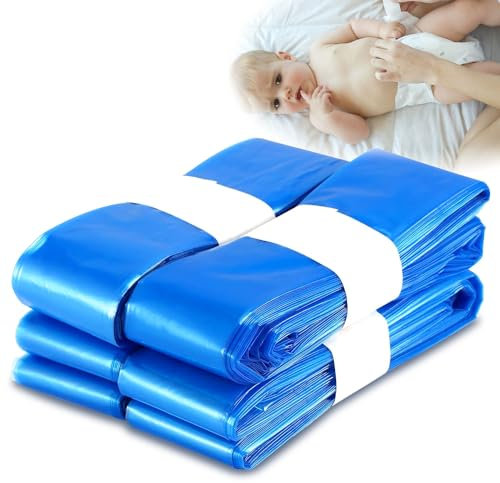 Lot de 4 sacs de recharge pour poubelle à couches, sacs de recharge en plastique parfumés pour bébé, capacité maximale de 280 couches, pour Genie/Munchkin/Angelcare pour seau à couches de bébé