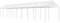 ARKEM Pavillon mit Dach Weiß 17,84x2,28x2,69 m Polyethylen Wasserdicht Stabil Winterfest Gazebo