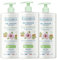 EVOLUDERM – Gel Douche Onctueux Douceur d'Amande - 1000 ml - 95% d’Origine Naturelle - Végan - Fabrication Française - Lot de 3 x 1000 ml