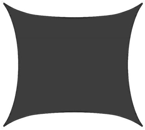 ENEN Shade Sails 2m/3m/4m Rectangle Solid Color Waterproof Awning Outdoor Garden Shelter UV Block Sun Shade Sail with Free Ropes for Balcony Patio Party Pergola (2x2.5m,Black)