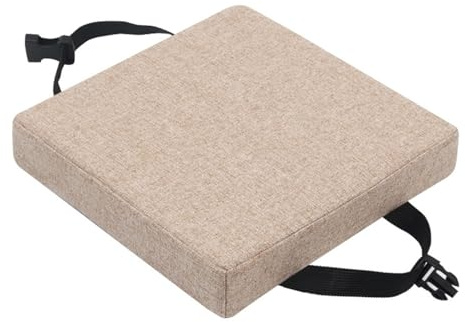 ILiemao Sitzkissen Quadratisch Stuhlkissen Waschabar Waschbares Abnehmbares Sitzkissen für Indoor Outdoor Büro Stuhl(H2,25x25x5cm)
