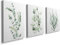 Plant Wall Art Leaf Prints Tropical Nursery Framed Canvas Pictures Modern Artwork Minimalist Green Foliage Paintings Posters Decoration for Living Room Kitchen Office Home Decor 12x16 Inches, YH1405