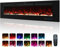 Kentsky 152 cm Electric Fireplace, Recessed and Wall Mounted Fireplace Heater, 750W/1500W with Remote Control, Touch Screen, 13 Flame Colors, Timer