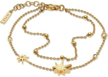 JETTE Damen-Armband 925er Silber, recycelt Zirkonia One Size, Gelbgold 32028457