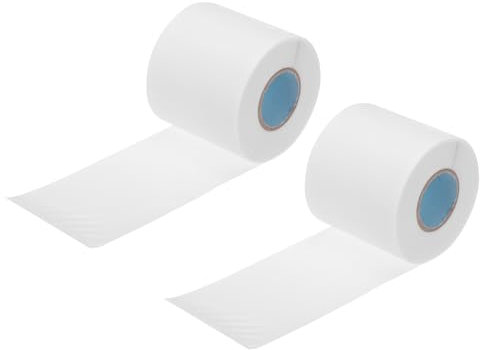 sourcing map 2Pcs Air Conditioner Pipe Tapes, Pipe Wrapping Tape PVC Protective Tube Duct Tapes for Repairs DIY Projects AC Insulation Tape, 6cm x 32.8ft White