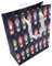 Christmas Nutcracker Gift Bag – Medium Size with Glitter Detail, Ribbon Handles & Foil Tag – 25.2 x 10.1 x 21.3 cm