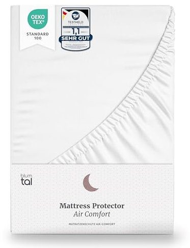 Blumtal® Matratzenschoner 80x160 cm - Matratzenschutz wasserdicht - Oeko-TEX zertifizierter Matratzenschoner wasserdicht 80x160 - knisterfreier Schoner Matratze - atmungsaktiver Nässeschutz 80x160cm