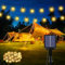 Realky Guirnaldas Luces Exterior Solar, 30 LED 8 Modos Guirnalda Luces Solares con Función de Memoria, IP65 Impermeable 8.1M Cadena de Luz Solar para Jardín, Patio, Navidad, Fiesta (Blanco Cálido)