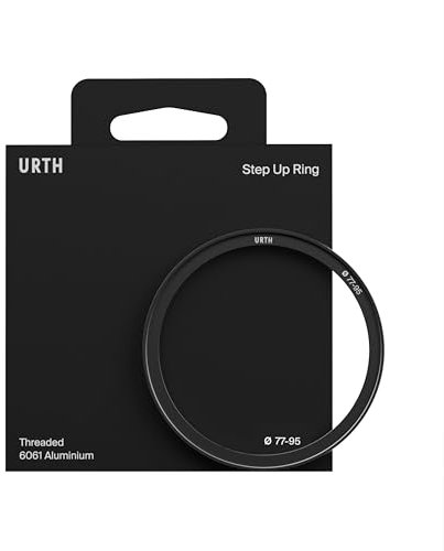 Urth 77-95mm Step-Up Ring Lens Filter Adapter - Attach 95mm Threaded Filters to 77mm Camera Lenses