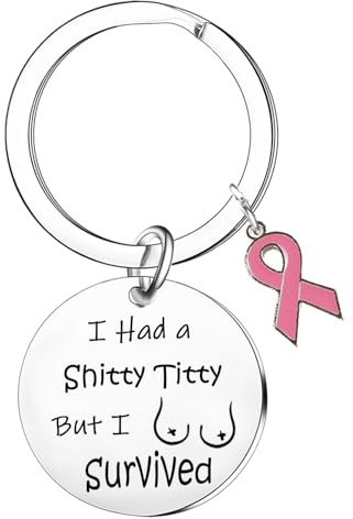 Tihnvk Krebsüberlebende, Geschenke für Frauen, Krebsbewusstsein Geschenke für Frauen, Krebskämpfer, inspirierender Chemo-Schlüsselanhänger für Krebspatienten, Ermutigung, Geschenke für Patienten