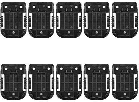 DriKou Battery Mount Holder, 10Pcs Battery Mount Holder Power Tool Lithium Batteries Storage Rack Buckle for 18V