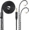 Alphatec Cavo IEM da 3,5 mm a QDC (2 pin) a 8 fili OCC argentato, cavo auricolare HiFi ultra morbido, cavo per monitor in-ear, 1,3 m, nero