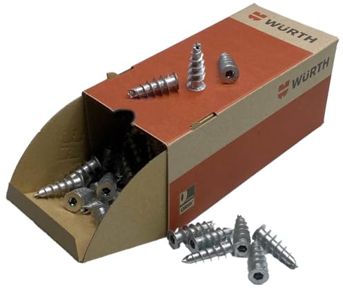 Würth 200x Gipskartondübel 14,5 x 39mm lang Zinkdruckguss Metall W-GS, selbstbohrender Gipsdübel 09032531, starker Dübel für einfache Montage in Gipskarton- und Gipsfaserplatten, 6-Kant-Antrieb