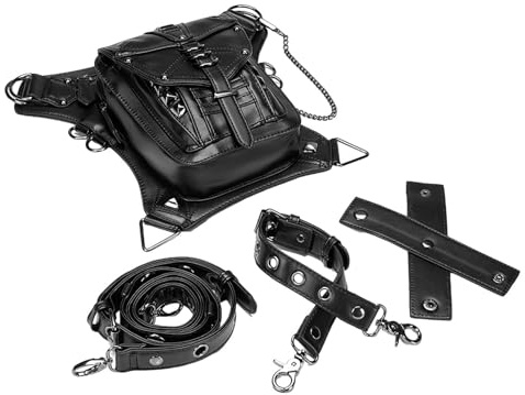 Medieval Belt Bag - Historical Waist Pack, Retro Style | LARP Leather Wallet, Satchelet Case, Costume Wearer Accessory, Hip Sheath Bag for Festival Cosplay