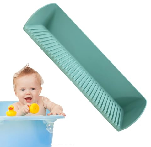Bathtub Splash Guard - Silicone Tub Side Holder With Strong Suction Cups | Kids Bath Toy Tray & Organizer For Shampoo | Space Saving Waterproof Bathroom Accessory Integrating Bath Toy Storage