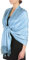 Sakkas Silky Feste weiche Pashmina Schal Wrap Stola - Baby Blue