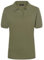 James & Nicholson Damenpolo Classic - Piqué-Poloshirt mit gestrickten Bündchen | Farbe: Olive | Grösse: L