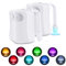 LED Toilet Light [2 Pack], The Original Motion Activated Night Lights Inside Toilet Bowl Seat Lamp Fixture for Bathroom Washroom, 9 Color Modes Switch, PIR Motion Sensor, Battery Operated, Funny Gifts