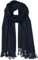 Caspar SC506 weicher warmer Unisex XL Schal einfarbig, Farbe:dunkelblau, Größe:Einheitlich