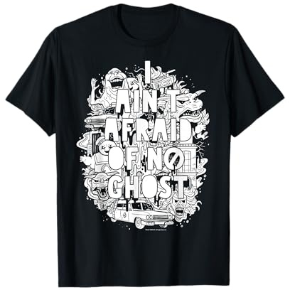 Ghostbusters Ain't Afraid Collage Poster Graphic T-Shirt T-Shirt